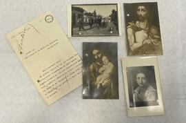 Carta de Pedro Álvarez Vázquez a Roque Sáenz Peña. Adjunta fotografías de pinturas, c. 1911.