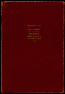 Proyecto manuscrito de un reglamento provisorio para el campo de inválidos de la Confederación Argentina