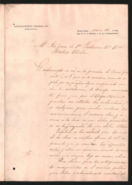 Solicitud de Lucio Mansilla al Juez de primera instancia Matías de Oliden