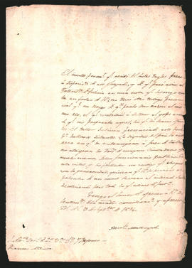 Nota de Bernardo de Monteagudo, al Alcalde Ordinario de 2° voto Ildelfonso Ramos Mejía, pidiendo se reprenda severamente al sastre inglés preso por el insulto de que fuera víctima