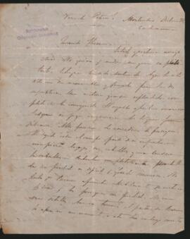 Carta de Miguel Cañé a Florencio Varela, comunicándole la derrota de Echagüe y la persecución que de él hace Rivera