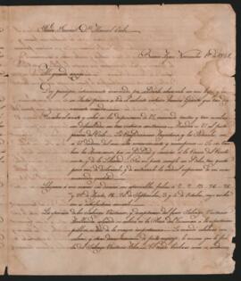 Carta de Juan Manuel de Rosas al General Manuel Oribe, reconociéndole los mayores méritos