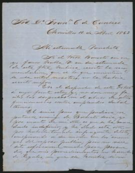 Carta de Ramón Castilla a Francisca de Cantero