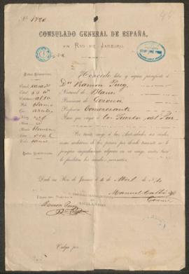 Pasaporte Consulado General de España