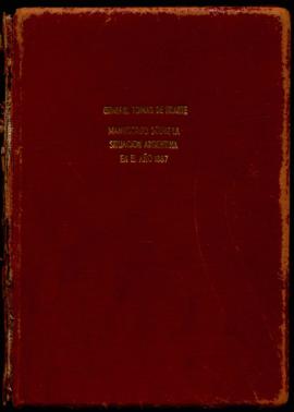 Manuscrito sobre la situación Argentina